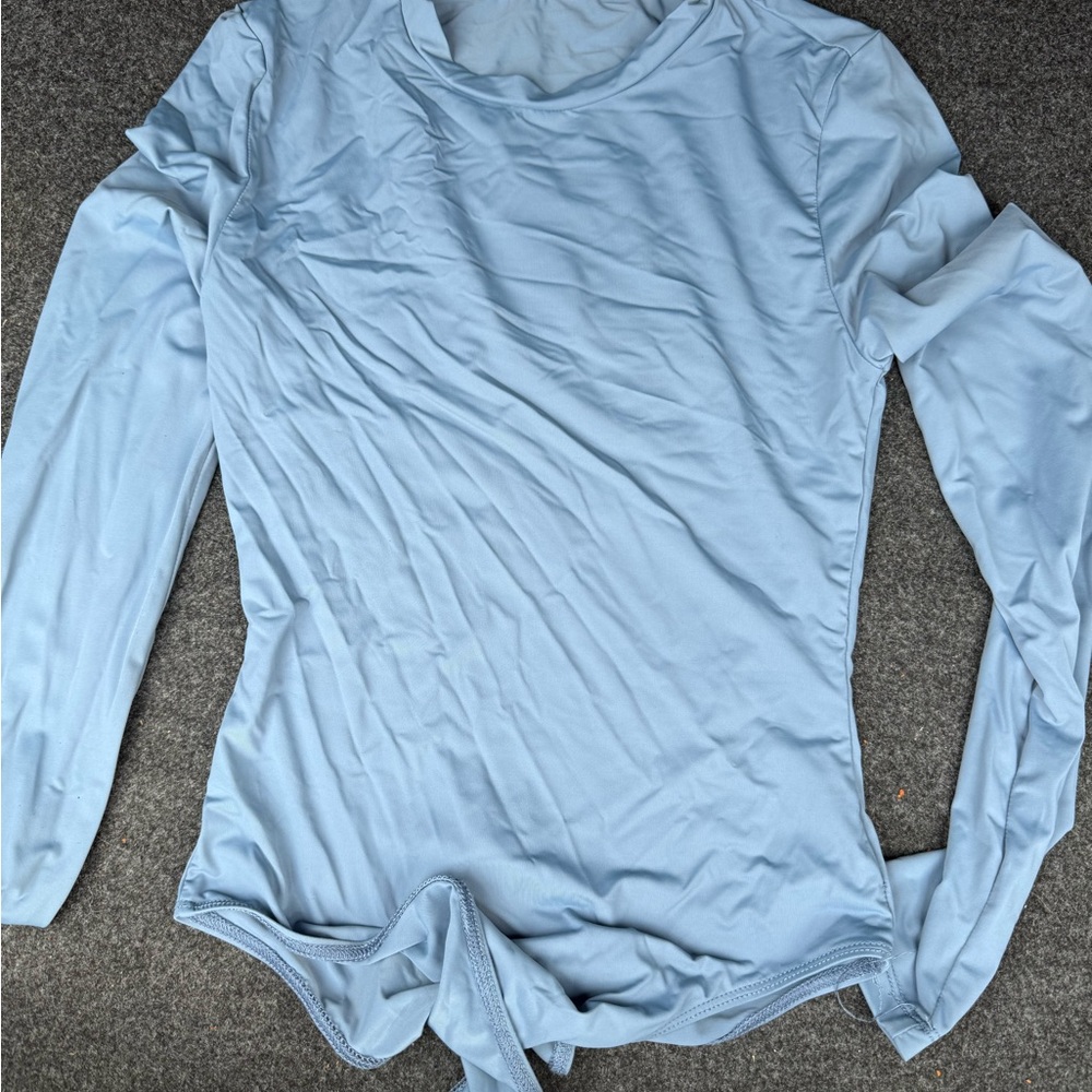 Light Blue Long Sleeve Top
